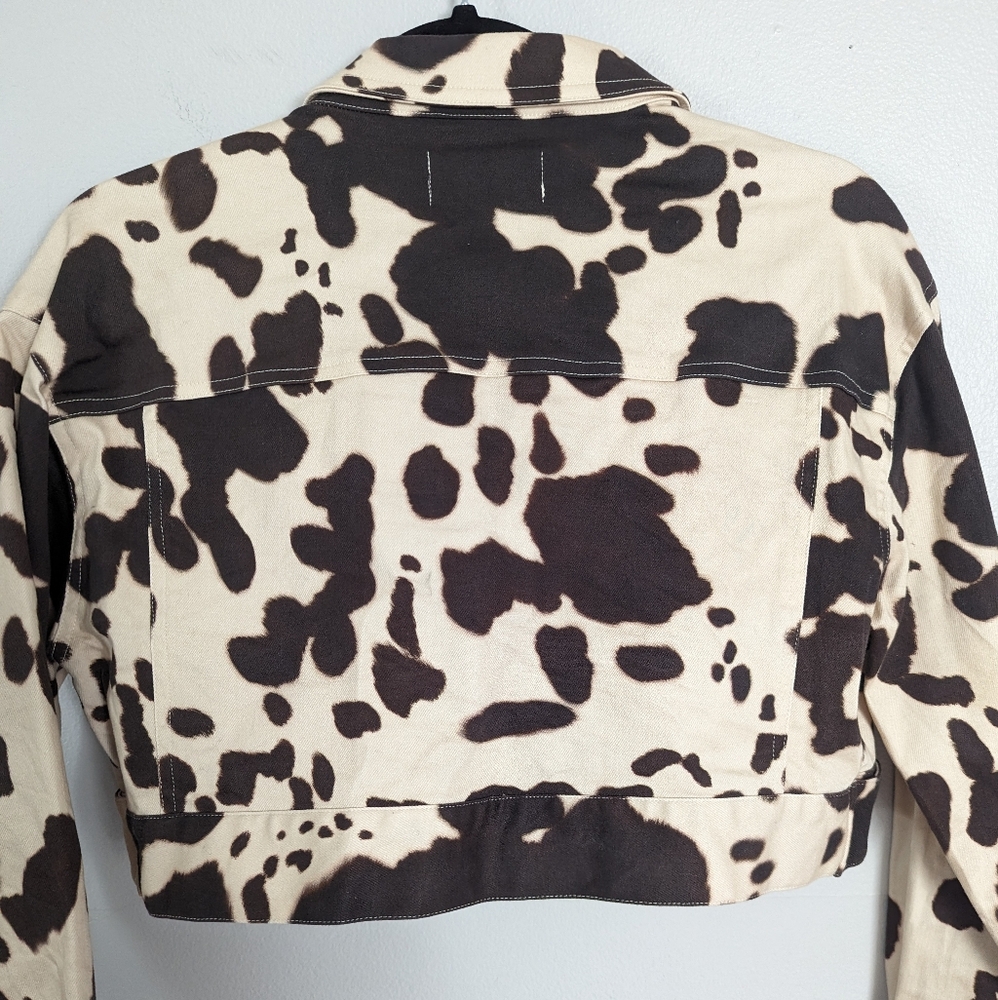Capulet Cropped Sample Cow Print Jacket - image 5